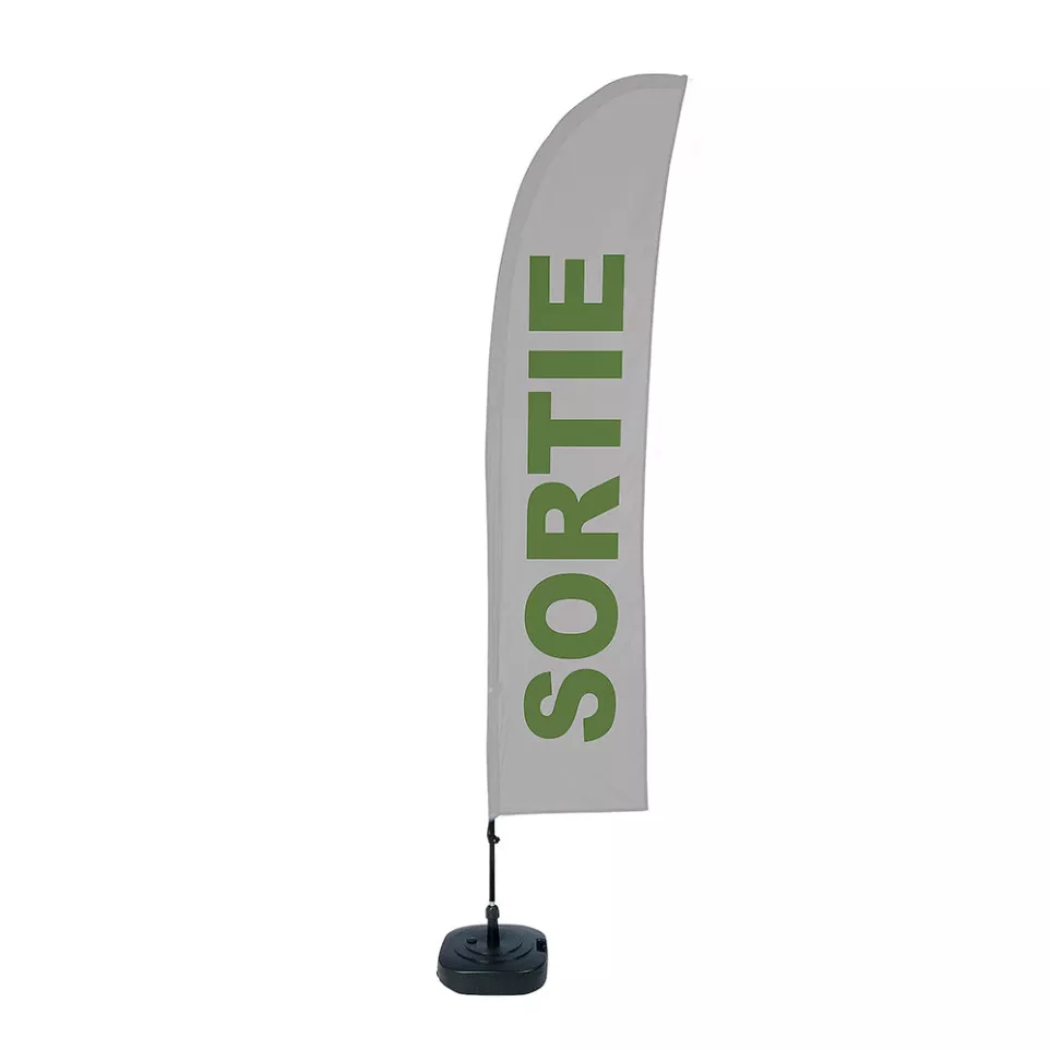 Beach Flag Budget Wind Complete Set...