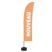 Beach Flag Budget Wind Complete Set Nieuw Oranje Frans ECO printmateriaal