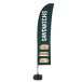 Beach Flag Budget L Set WT Sandwiches FR I496 ECO
