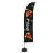 Beach Flag Budget Wind Complete Set Pizza Spaans ECO printmateriaal