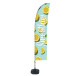 Beach Flag Budget L Set WT Smoothies Lemon I151 ECO