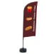 Beach Flag Alu Wind Complete Set Snacks Engels