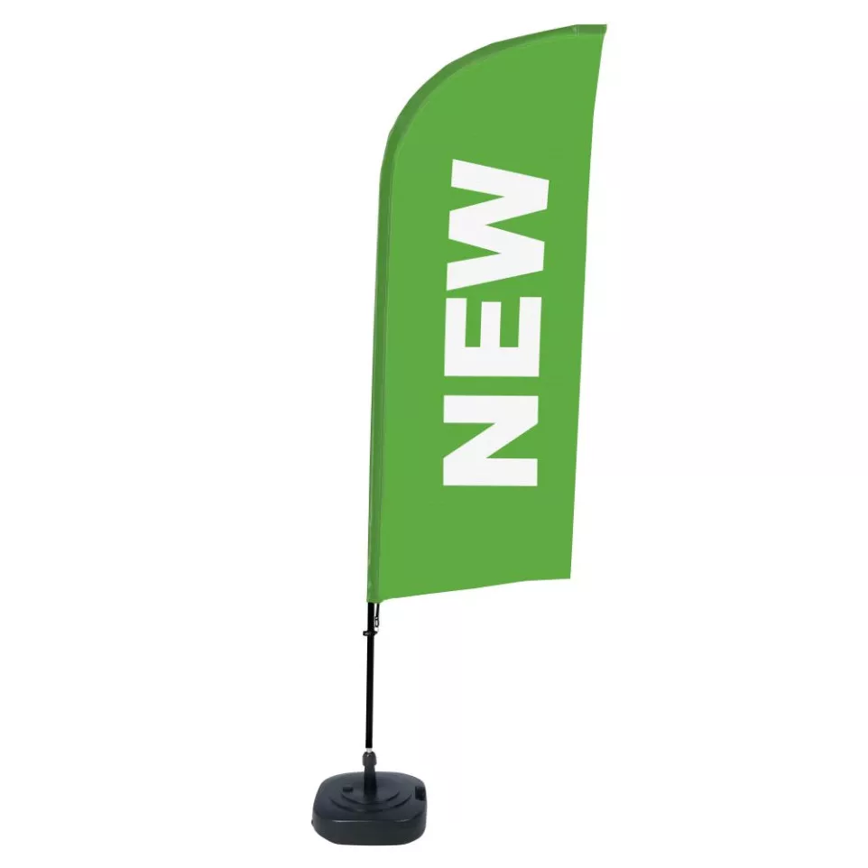 Beach Flag Alu Wind 310 Set WT New...