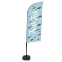 Beach Flag Alu Wind 310 Set WT Fresh Fish EN I72 ECO