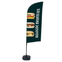 Beach Flag Alu Wind 310 Set WT Sandwiches NL I71 ECO