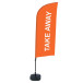 Beach Flag Alu Wind 310 Set WT Take Away O. EN I66 ECO