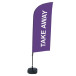 Beach Flag Alu Wind 310 Set WT Take Away P. EN I65 ECO