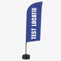 Ensemble Complet De Beach Flag Alu Wind Lieu D'essai Bleu Néerlandais ECO