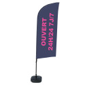 Beach Flag Alu Wind 310 Set WT Open 24/7 G FR I513