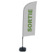 Beach Flag Alu Wind Complete Set Uitgang Grijs Frans