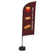 Beach Flag Alu Wind Complete Set Snacks Frans
