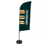 Beach Flag Alu Wind 310 Set WT Sandwiches FR I496
