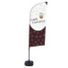 Beach Flag Alu Wind 310 Set WT Coffee To Go FR I493