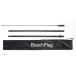 Beach Flag Alu Wind Complete Set Koffie Engels ECO printmateriaal