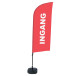 Beach Flag Alu Wind 310 Set WT Entrance R. NL I128 ECO