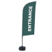 Beach Flag Alu Wind Complete Set Ingang Grijs Engels