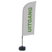 Beach Flag Alu Wind Complete Set Uitgang Grijs Nederlands ECO printmateriaal