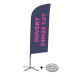 Ensemble Complet De Beach Flag Alu Wind Ouvert 24/7 Français Croissilion