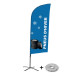 Ensemble Complet De Beach Flag Alu Wind Pneus D'hiver Français Croissilion