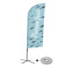 Ensemble Complet De Beach Flag Alu Wind Poisson Frais Français Croissilion