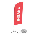 Beach Flag Alu Wind Complete Set Ingang Rood Nederlands Kruisvoet