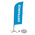 Beach Flag Alu Wind Complete Set Ingang Blauw Engels Kruisvoet
