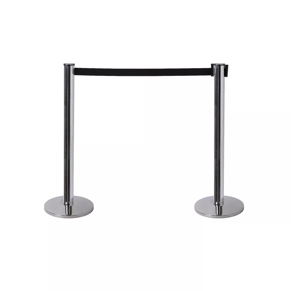 Poteau Flexi Belt Barrière Chrome...