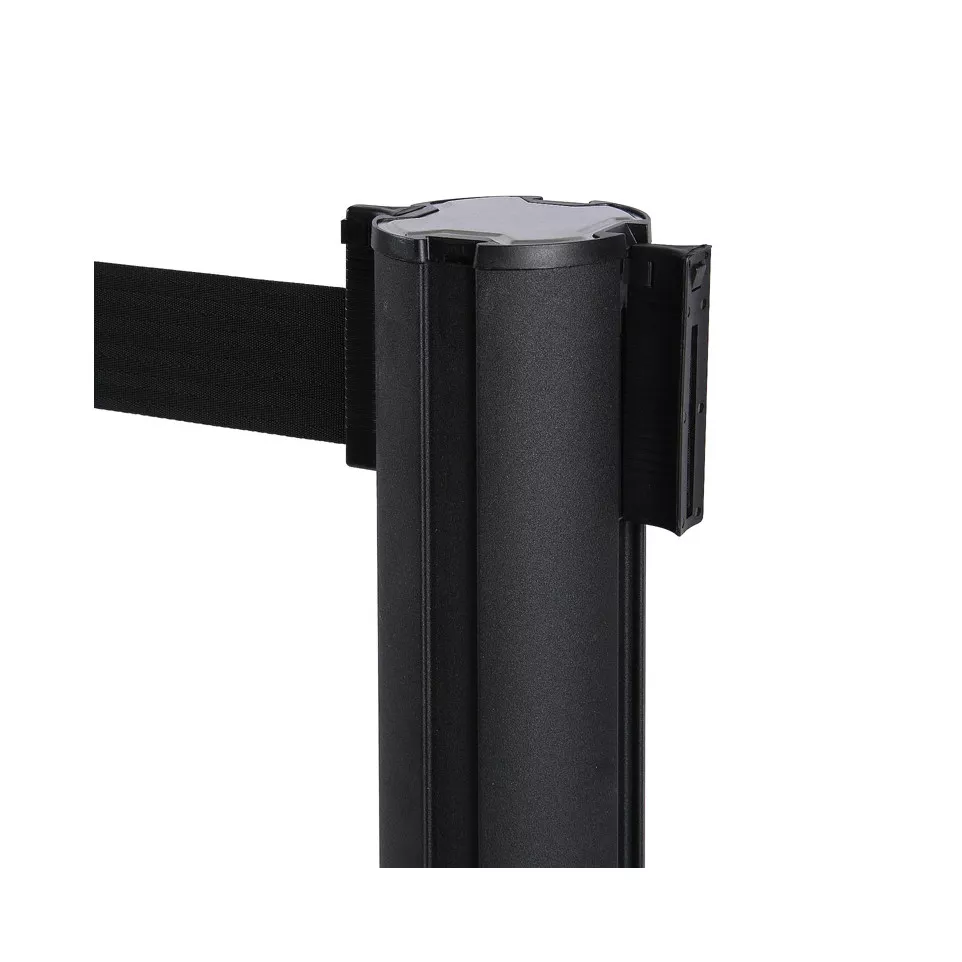 Black Barrier Flexi Belt Post With...