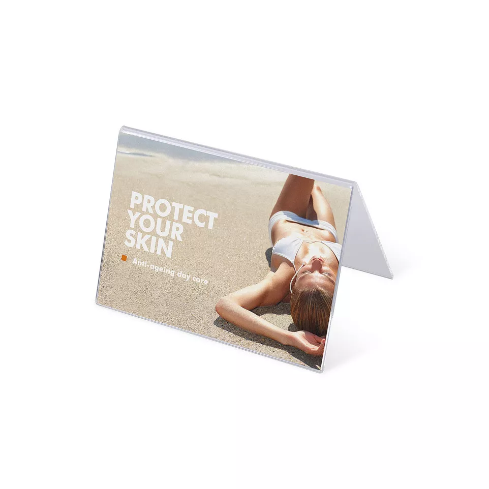 A6 Landscape acrylic A Stand Menu Holder
