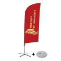 Beach Flag Alu Wind Complete Set Loempia's Frans Kruisvoet