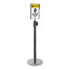 Topbord A4 Voor Afzetpaal Flexi Economy Chroom