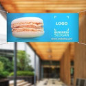 Cutom banner with sandow stick 250 x 100 cm