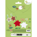 Kit à broder, déco étoiles/ Pce
