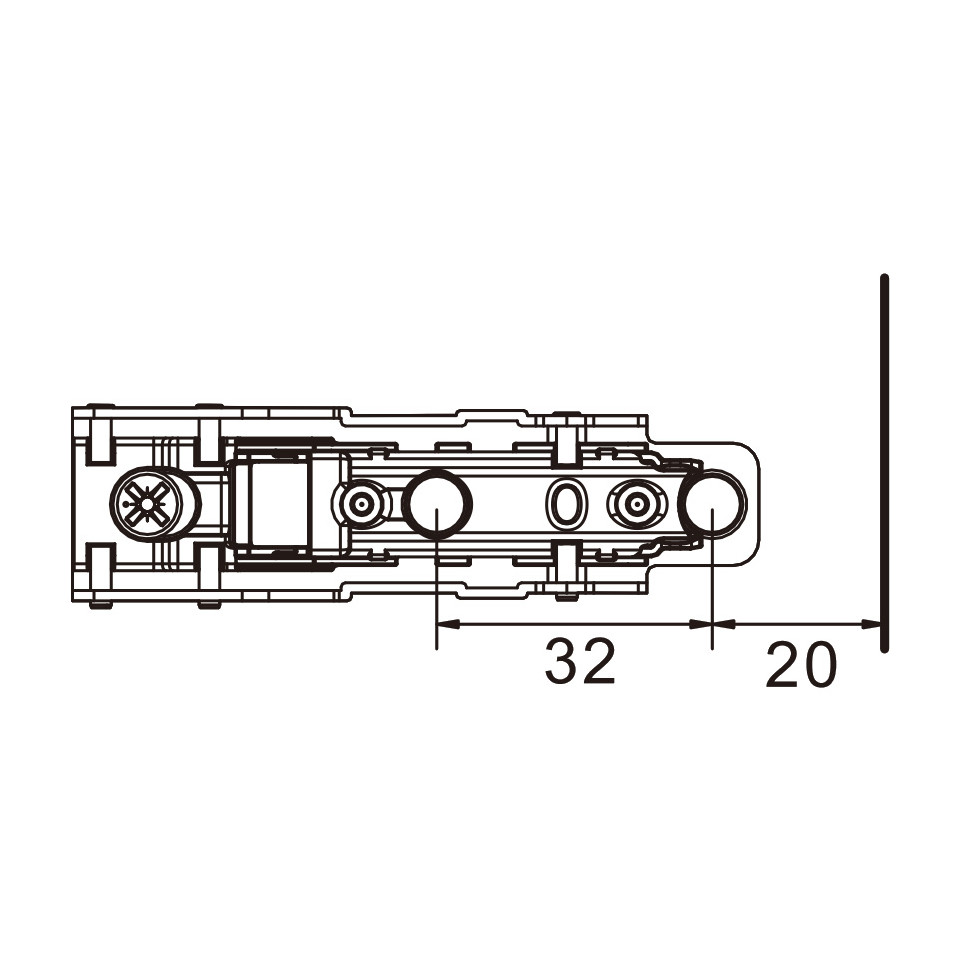 Reflector motor 122x15mm met houder Reflector motor 122x15mm met houder