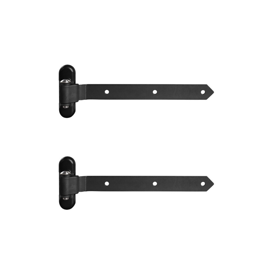 Intersteel Taatsscharnier 158x47x33mm tbv houten deuren, afdekkappen rvs | Online Deurbeslagshop