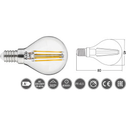 Ampoule poire transparent...