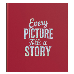 Book alumb 60p blck-29x32cm Lettres red/ Pc.