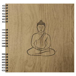 Fotoalb spir 60p.zwr-t 32x32 Zen eiken/ St.