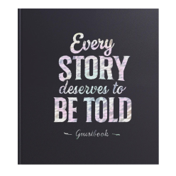 Guest book 140p 21x19 Lettres blue-/ Pc.