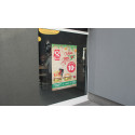 Raamstickers indoor plaatsing 100 x 100 cm