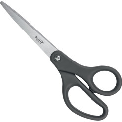 Leitz ciseaux, ft 20,5 cm, droite en gauche, bouts pointus, titane, gris, blister de 1 pièce