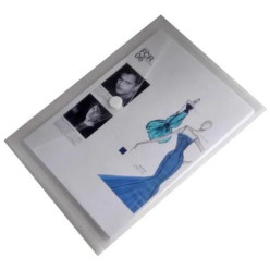 Documentenmap, A4, transparante PP, velcro sluiting, pak van 10 stuks