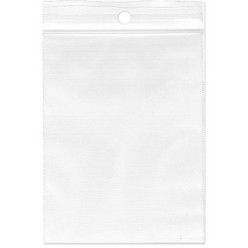 gripsealzakjes, ft 160 x 250 mm, 50 micron, met ophanggat, doos van 1000 stuks