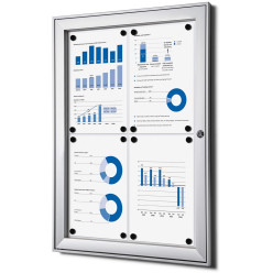 Indoor and Outdoor Display Case for 4 x A4 Sheets 670 x 500 mm