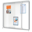 Nobo Premium Plus binnenvitrine, schuifdeuren met hoekslot, magnetisch, 15 x A4