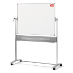 Nobo mobiel magnetisch whiteboard, kantelbaar, emaille, ft 150 x 120 cm
