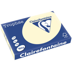 Clairefontaine Trophée Pastel Colored Paper A3 160 gsm 250 Sheets Ivory