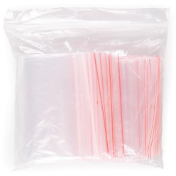 OFFICE products sachets zip, transparent, paquet de 100 pièces, ft 100 x 150 mm