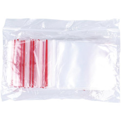 OFFICE products resealable zip bags transparent pack of 100 pieces size 60 x 80 mm