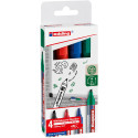 Edding whiteboard marker E-363, geassorteerde kleuren, blister van 4 stuks